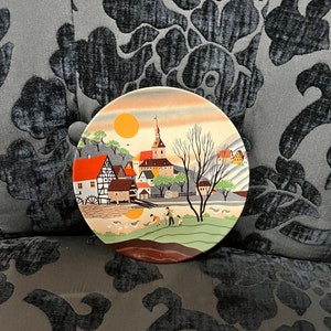 6 inch Poole plate — unusual style — mint condition