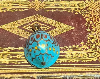 2 inch antique Chinese cloisonné pendant