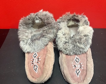 Lovely 10 inch long indigenous First Nations as is moccasins — see photos — great value priced