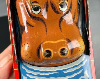 Vintage 1960s Japanese Hungry Hippo Bank - Etsy
