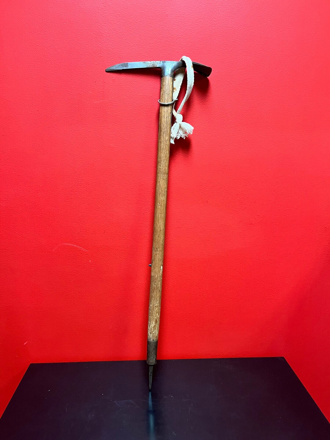 Amazing Antique Austrian 33 Inch Long Very Rare Mountaineers Ice Pick