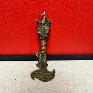 Sensational museum quality 19 century Tibetan Phurba — wow
