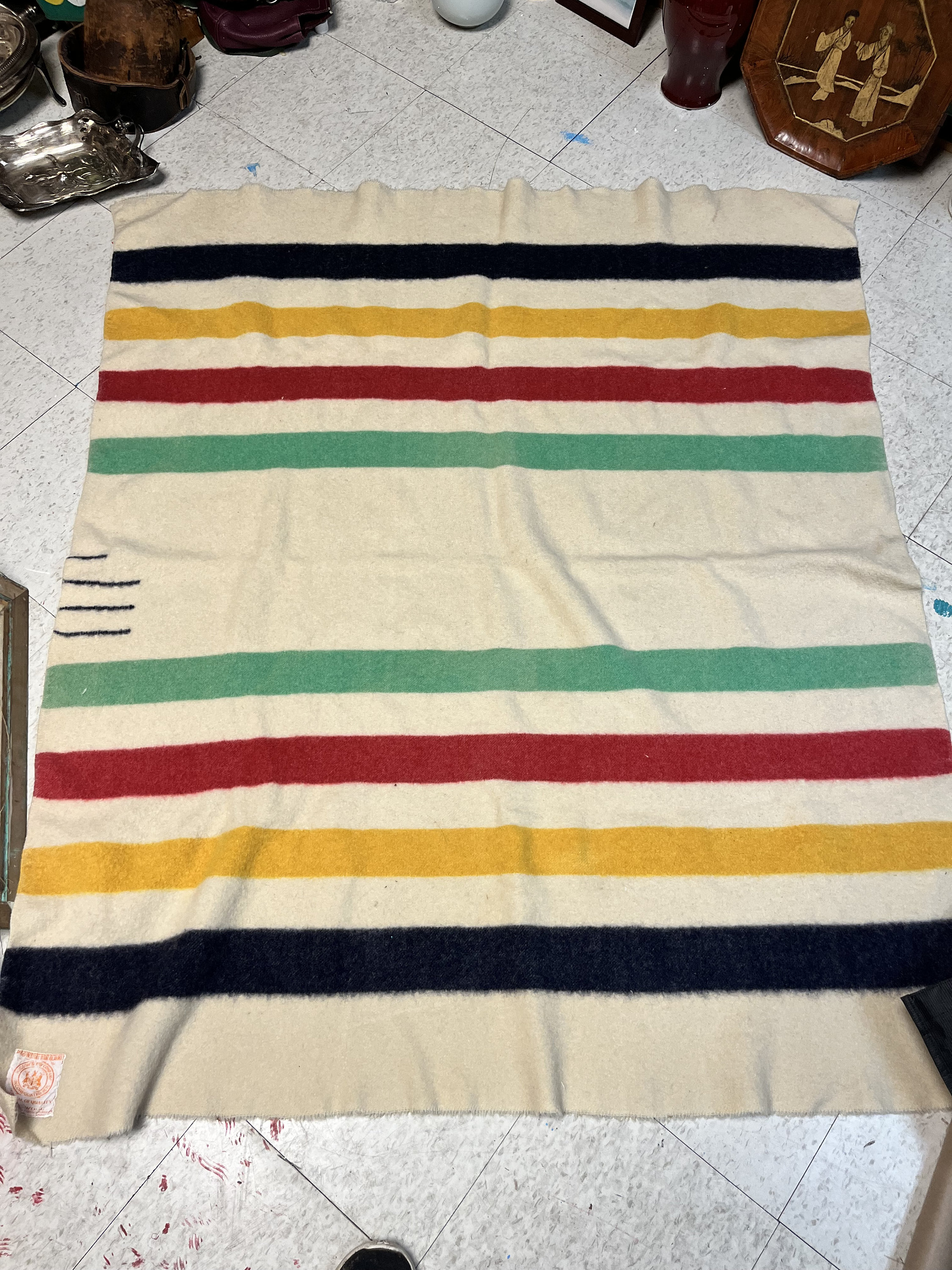 Hudson Bay Blanket Vintage Etsy Canada