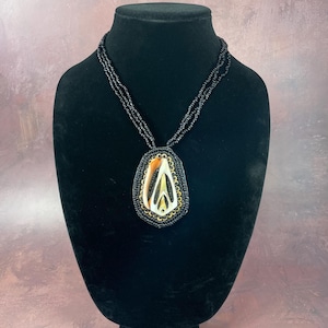 Cool Large Shell Pendant on Beaded Necklace