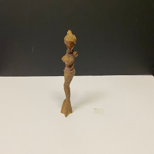 Western African beautiful lady carving