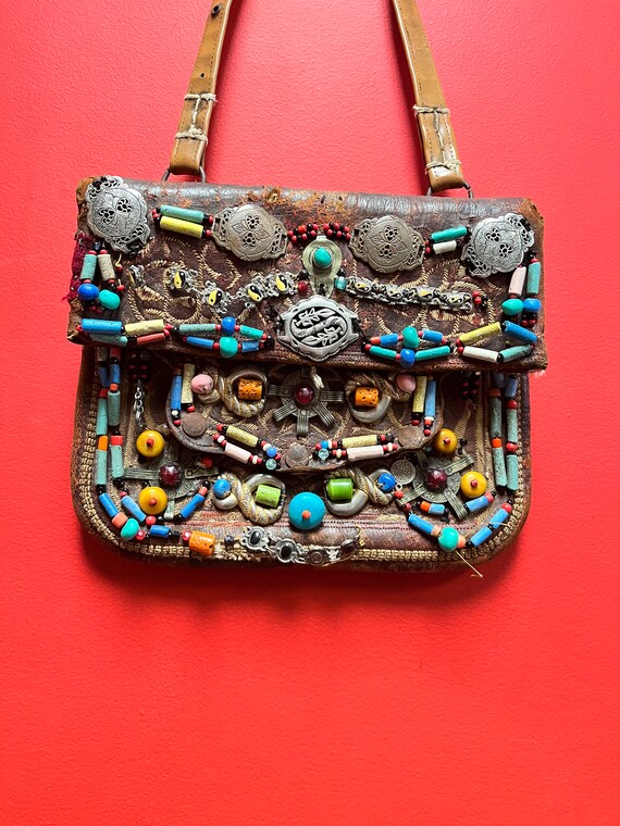 Spectacular antique Nepalese  silver and beaded a… - image 5