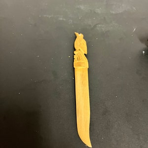 Indigenous 7 inch figural letter opener