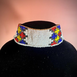 12 Zoll authentische Zulu Stamm afrikanische Perlen Choker Halskette