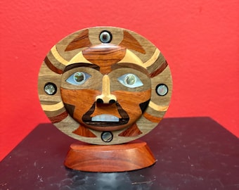 Rare 1970s Kwakiutl NW Coast Native American Mask Ozzie Matilpi