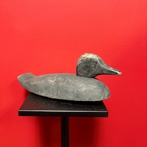 Beautiful antique 12 x 5“ high authentic Canadian duck decoy  — great condition and patina