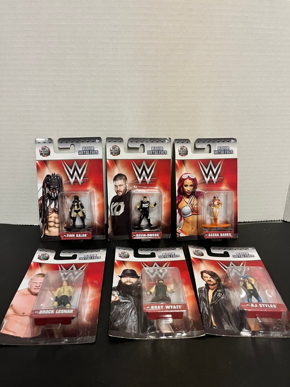 Fabulous Set of Six WWE Metal Diecast Figures of Current Popular