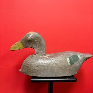 Stunning antique Canadian duck decoy  — 15 x 8” high — great patina — wonderful example