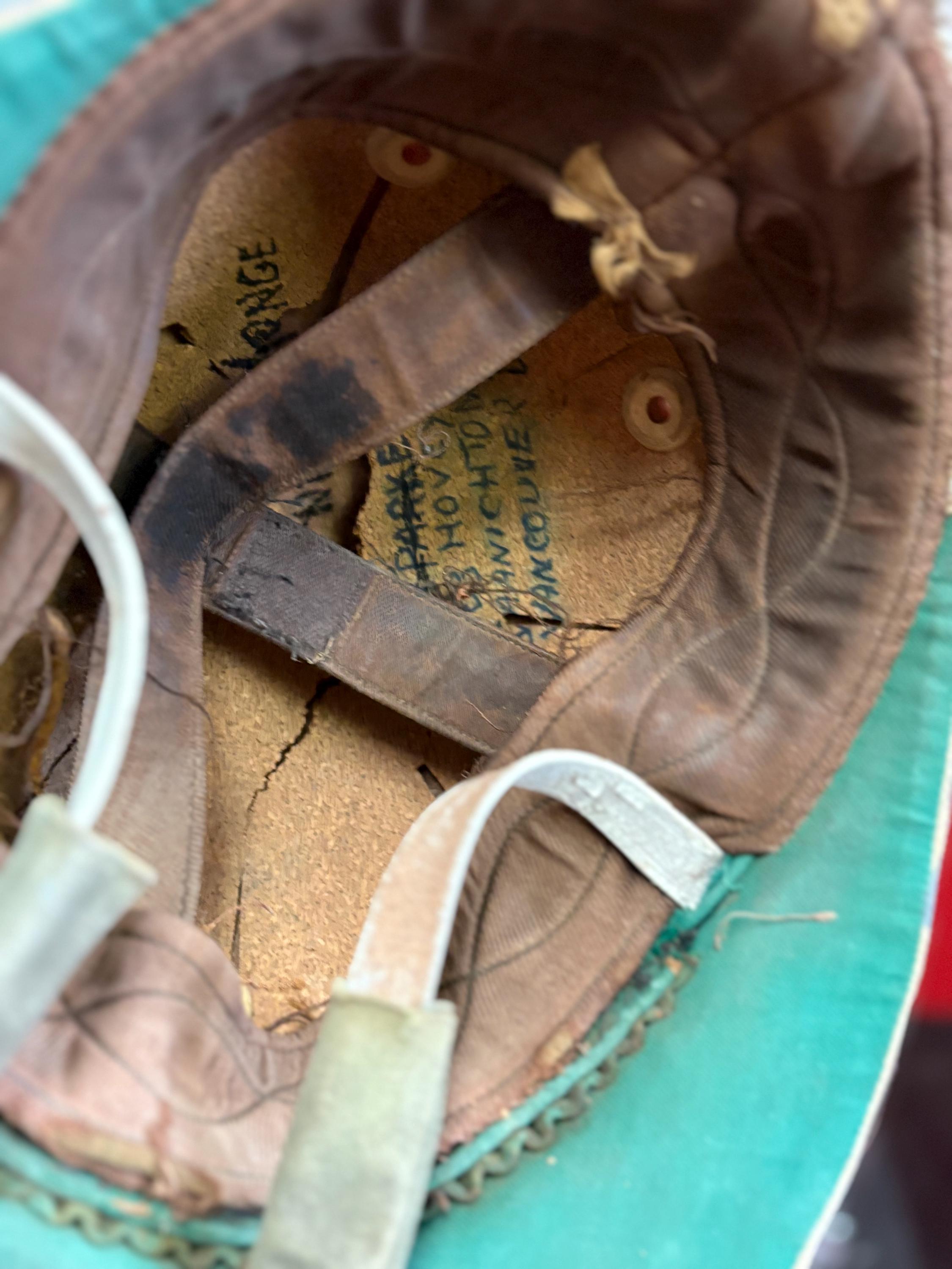 1930年代頃のニューヨークヤンキースの野球ヘルメット（中古品