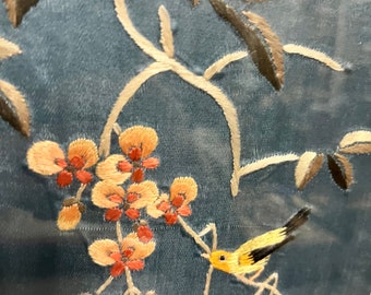 13 X 12 Fabulous Antique Chinese Silk Embroidery in