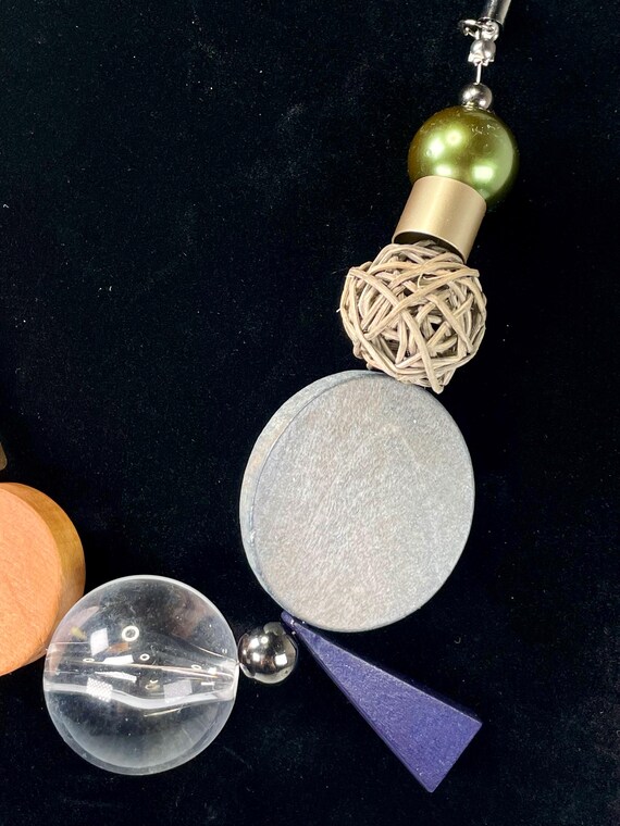 Modern Geometric Statement Necklace - image 4