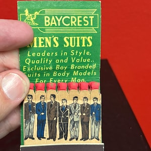 Rare HBC Hudson Bay Company 2 inch matches in original packet - unused - advertising — wow — HBC advertising —