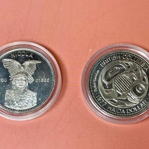 Set of 2 Commemorative Canadian Dollars – 1977 & 1978