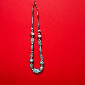 33 inch approx turquoise necklace — good quality and wonderful look — great gift