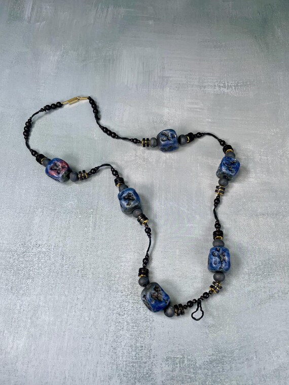 Unique Beaded Necklace with loop For Attachments - image 5
