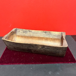 Antique Japanese bread mould — 19 century - 12 x 5 x 3” high — wonderful Patina and Condition — wow