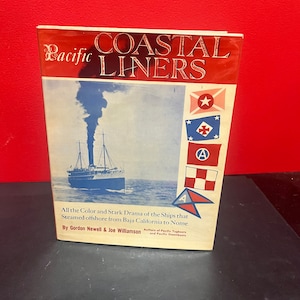Lovely Pacific coastal Liners book from 1959 — 192 pages — good condition with dust cover — amazing gift