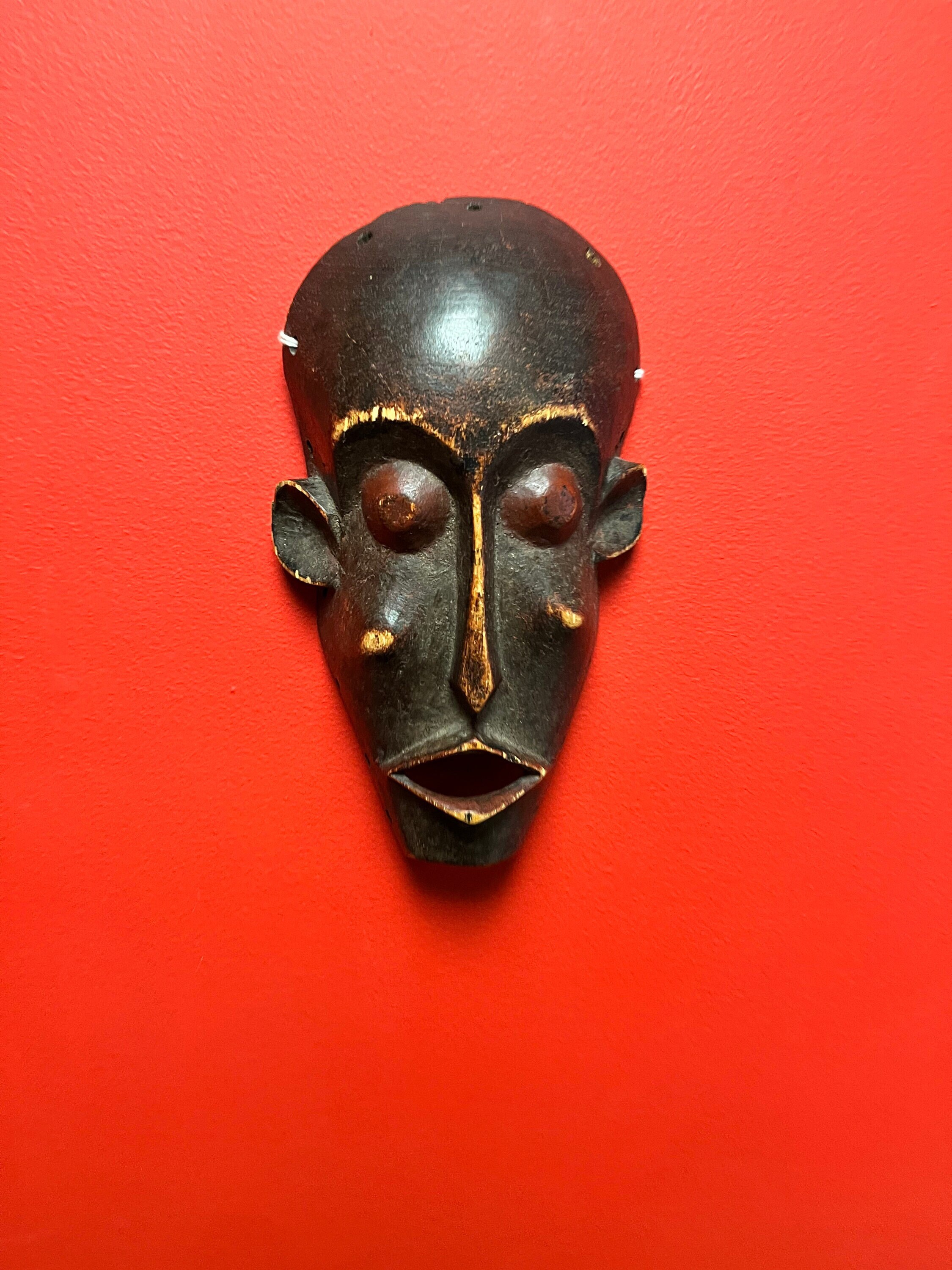 ダン族　old passport mask an old authentic antique african passport mask dan tribe