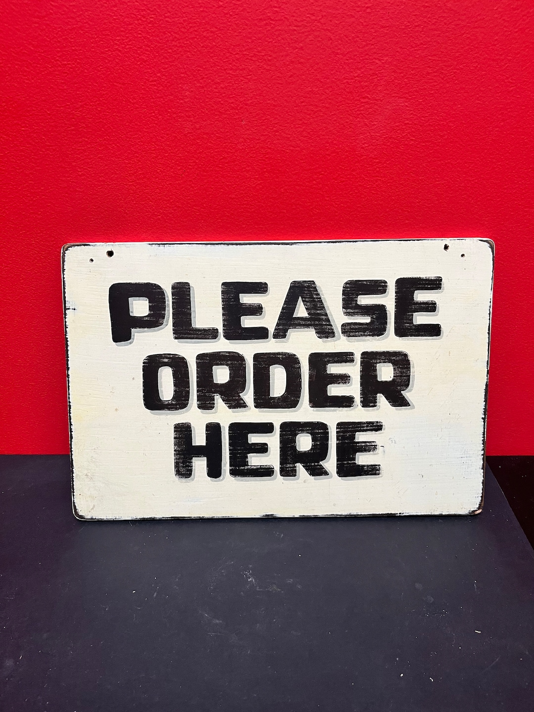 15 X 10 Vintage Please Order Here Sign Restaurant or Man Etsy