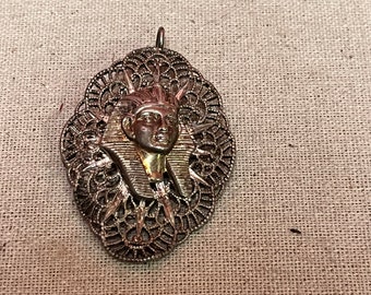 A  Lovely 2 inch silver filigree Egyptian pendant— perfect gift