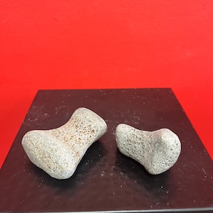 Two wonderful authentic indigenous first nations stone tools — from museum quality collection — 2.5 and 3 inches long - rare