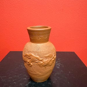 Beautiful old Chinese terra-cotta vase — 3.5 inches tall - perfect condition