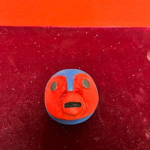 3 inch indigenous first nations pacific northwest coast cedar mask — unsigned