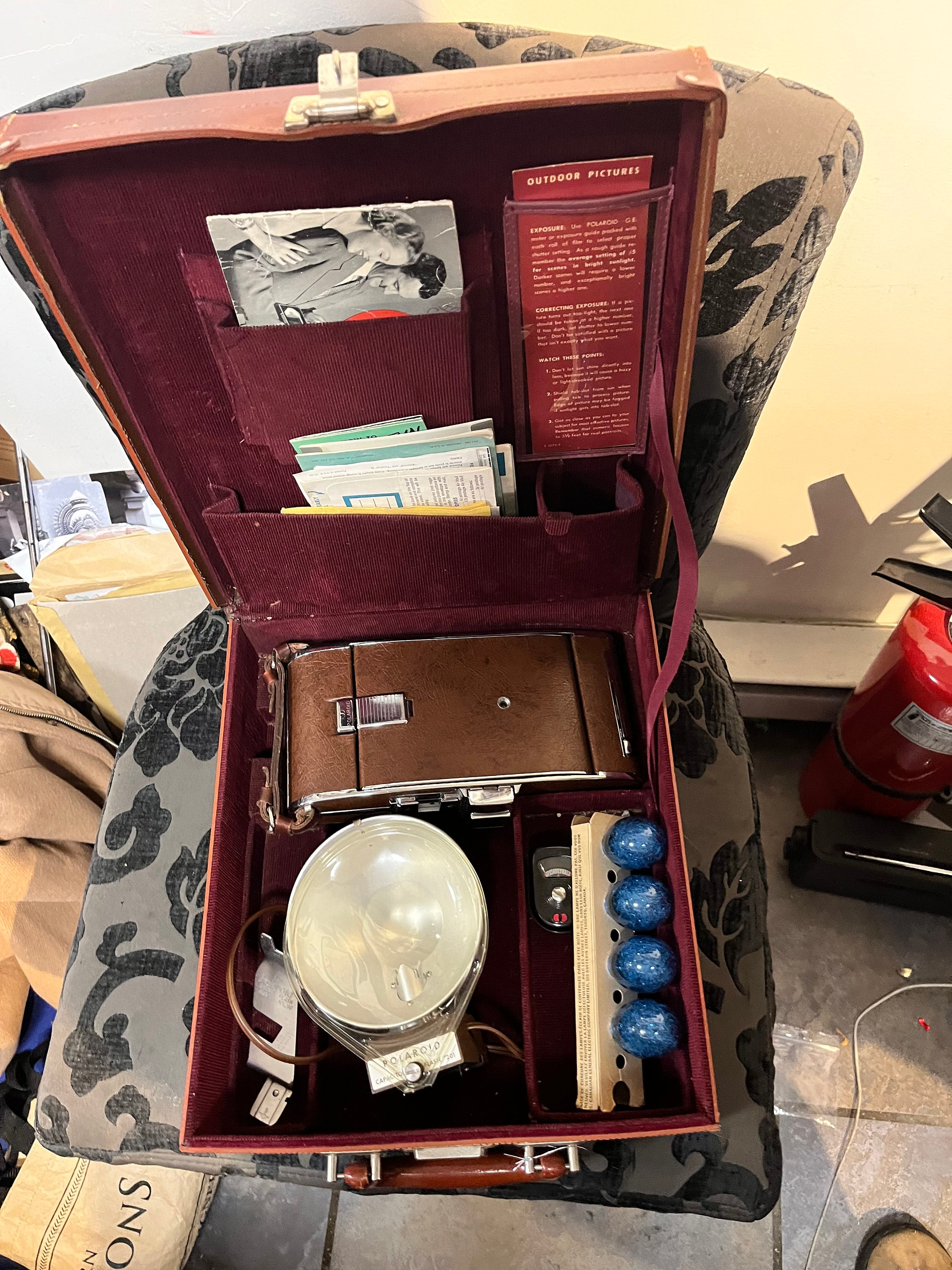 Amazing Vintage Polaroid Land Camera Model 95 With Original Amazing Vintage Polaroid Land Camera Model 95 With Original