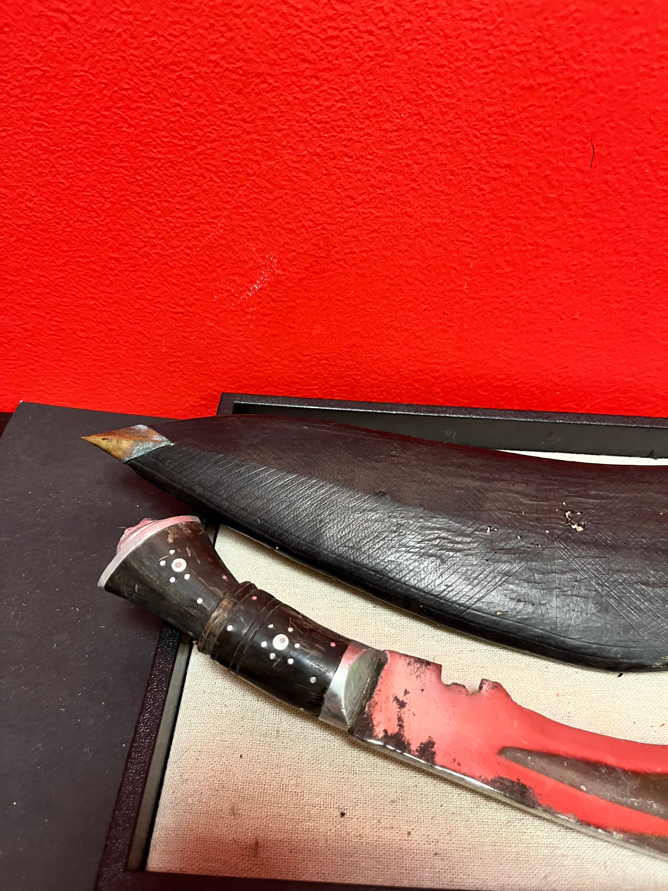 Stunning 15 Inch Long Authentic Gurkha Knife in Original Sheaf