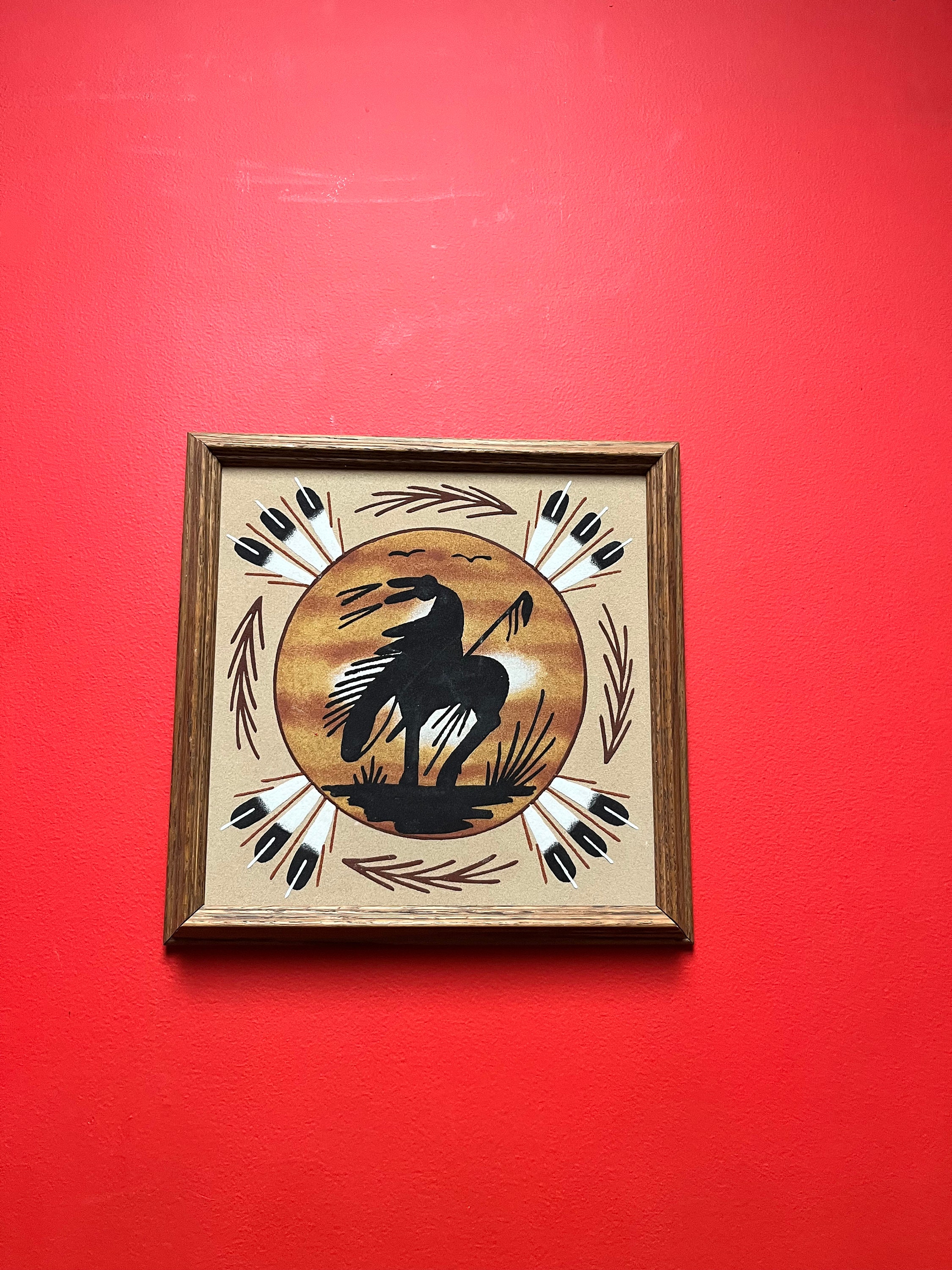 ネイティブアメリカン 砂画 Navajo sand painting - Etsy 日本