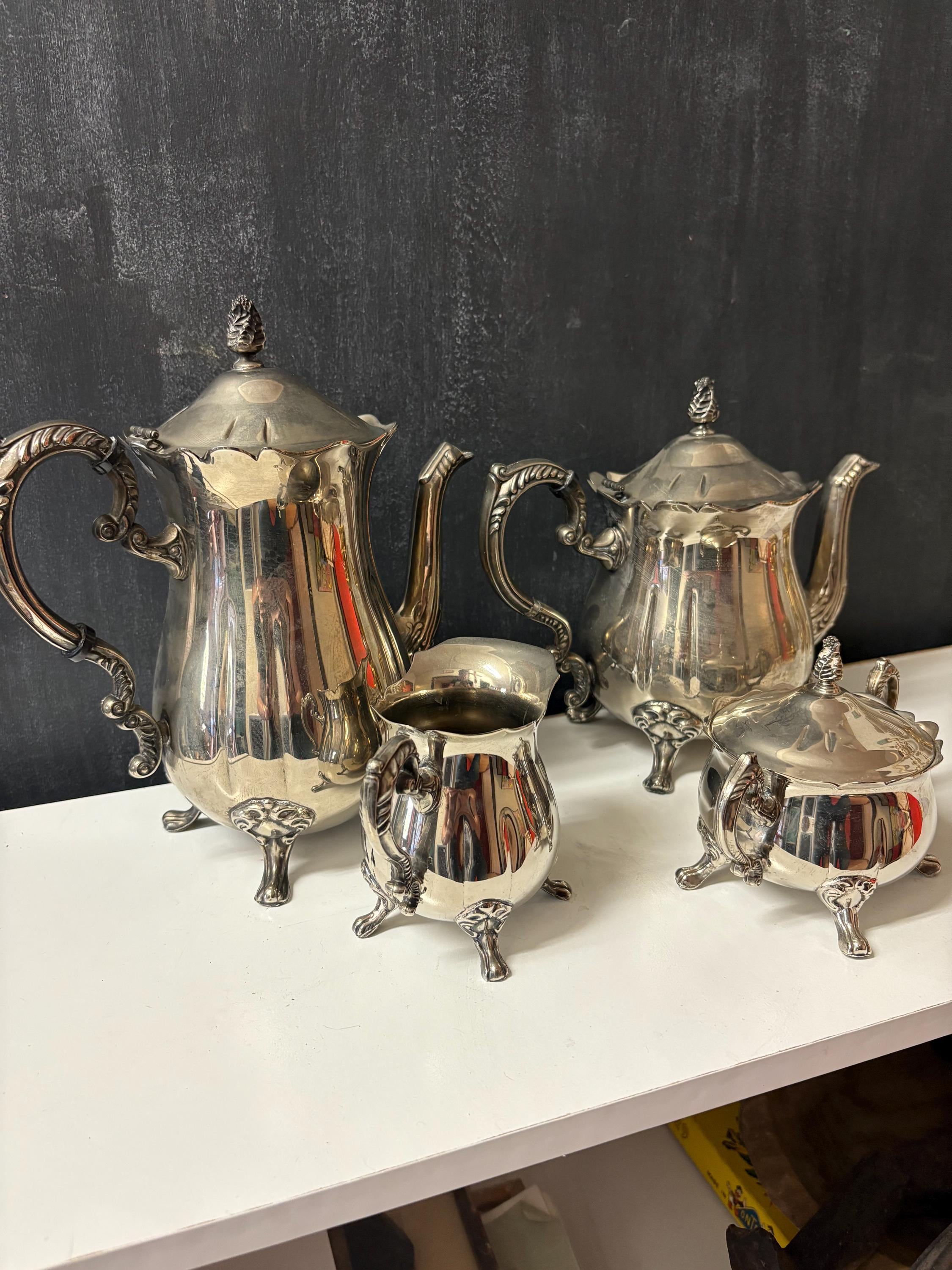 Silver plated tea and coffee set - Etsy 日本