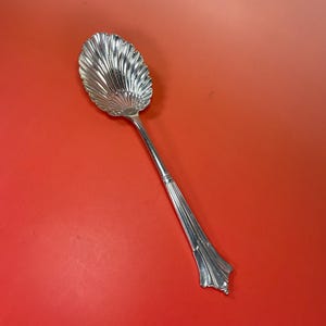 Stunning 8.75 inch long silver plated Serving spoon — wonderful gift