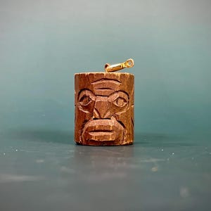 1 inch Indigenous Hand Carved Pendant