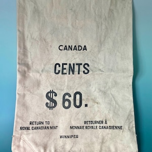 Borsa in tela vintage Royal Canadian Mint