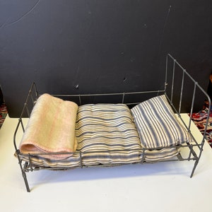 Antique metal cheap doll bed