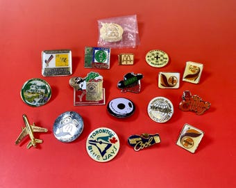 Button Pin Wholesale Lot, HUGE Lot of 50 Buttons Pins, Lot 80's
