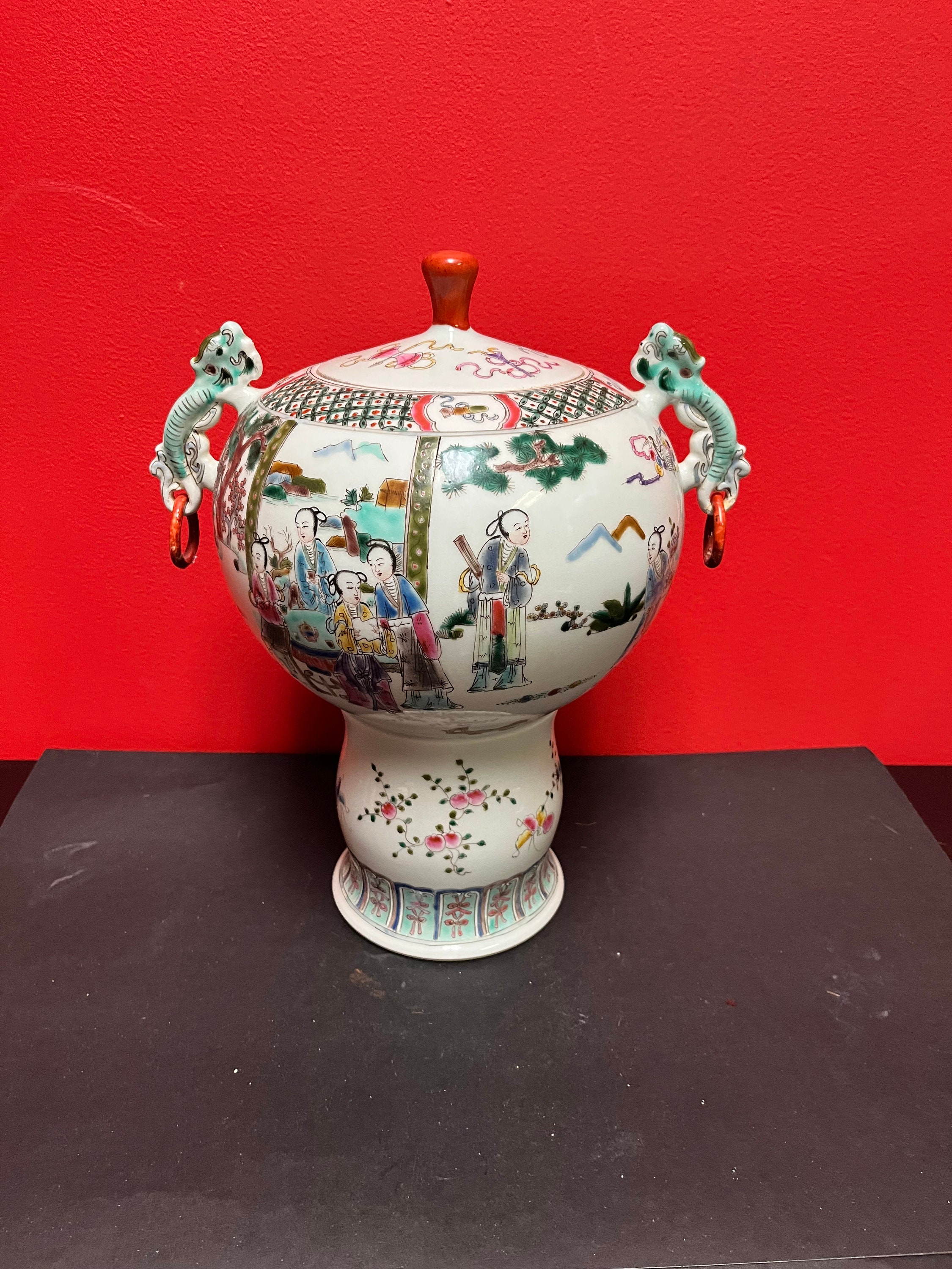 12 Inch Chinese Vase - Etsy Canada