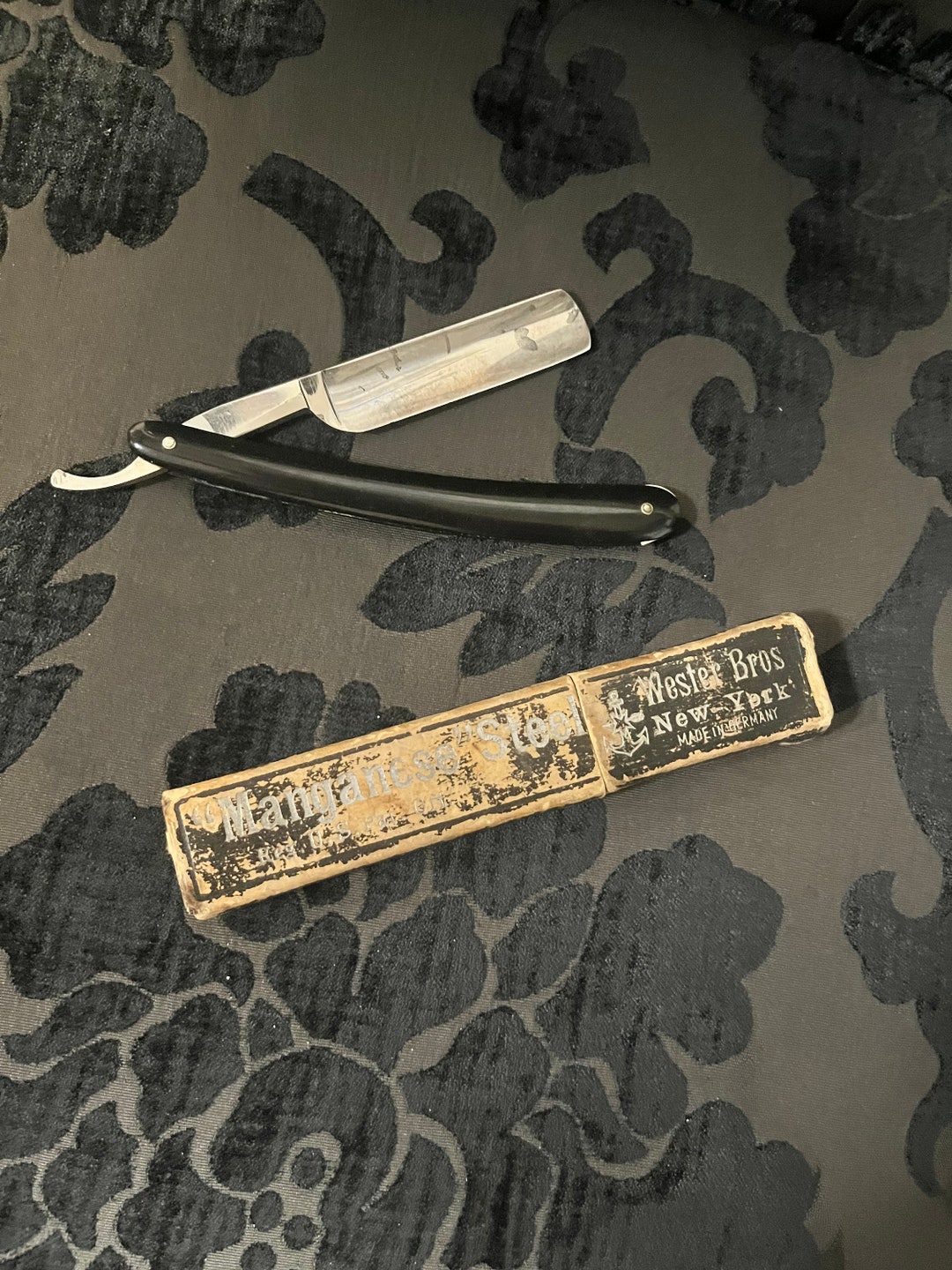 A 6 Inch Antique English Razor in Original Box - Etsy