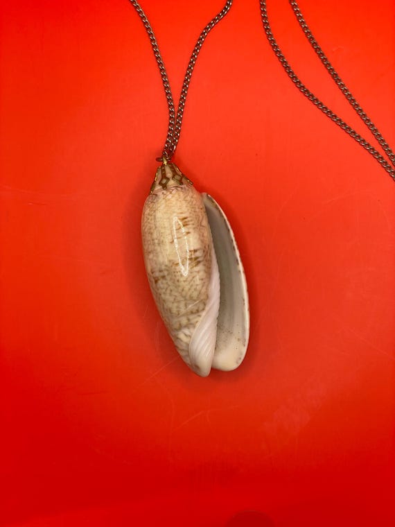 Polished Shell Pendant Necklace - image 7
