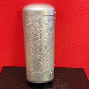 Asian heavily decorated metal box — multipurpose  - 6 x 2” wide — lightweight