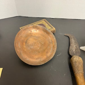 Atemberaubende 8-Zoll alte Kupferschale - fertig zum Aufhängen - tolle Patina - wow Geschenk