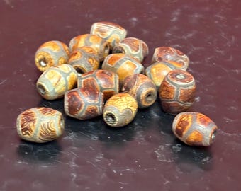 26インチのミックスアンティークベネチアントレードビーズストランド