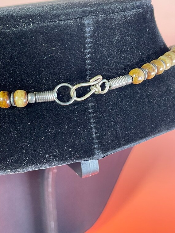 Vintage Statement Necklace – Untested Silver Pend… - image 6