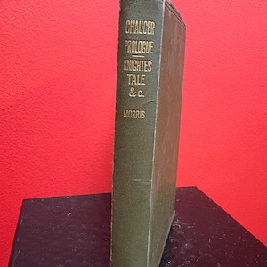 Beautiful antique copy of Chaucer  prologue and Knight’s tale  — circa 1910 — with pencil notes — antique condition