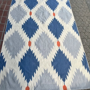 Approx 96 x 58 authentic wonderful Navajo wrote rug carpet — huge — little glue in the corners to see photo - wow