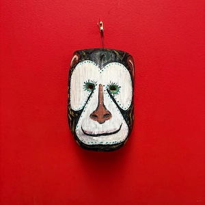 Sehr coole asiatische Holztiermaske — 20 cm lang und charaktervoll — sehr preiswert —